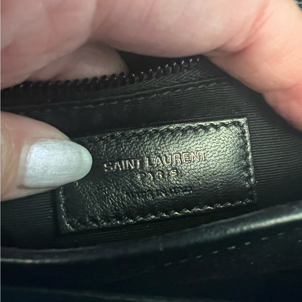 YSL Monogram Flap Lou Lou Toy Bag Black - Picture 9 of 17